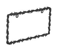 Bell Automotive 22-1-46565-8 Black Barbed Wire License Plate Frame