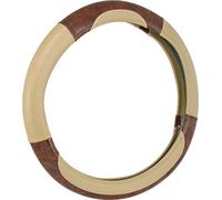 Bell Automotive 22-1-97006-9 Universal Deluxe Burl Wood Hyper-Flex Core Steering Wheel Cover, Tan