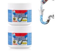 BELL BIRD Drain Opener,Powerful Unclogging,Crystal lye, Sodium hydroxide, Unclog drains, Bathroom sinks, Kitchen sinks, Shower pipes (2 PSC, Gram, 520)