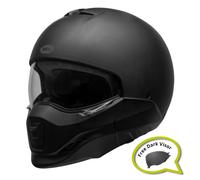 Bell - BROOZER SOLID ECE Helmets - Adult Unisex - protective gear, bike helmet, street helmet, street protective helmet, Matte Black , S