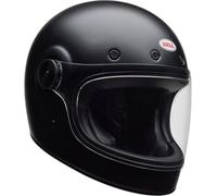 Bell Bullitt GT Solid ECE Helmet - Modern Evolution of Legendary Bell Bullitt, New Shield Gasket, Closable Venting, Tool-less Shield Removal, Updated Interior for Easy Maintenance, Black, Size: XL