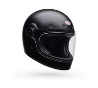 Bell Bullitt GT Solid ECE Helmet, Modern Evolution of Legendary Bell Bullitt, Tool-less Shield Removal, Closable Venting, Updated Interior for Easy Maintenance, Color: Matte Black, Size: L