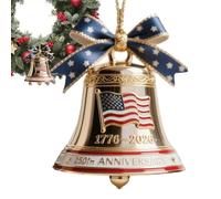 Bell Christmas Ornaments | Commemorative Ornaments for Patriotic Holidays,250th America's Founding Commemorative Bell for Patriotic Holiday Window Wreath Mantel Christmas Tree Party Home Decoration