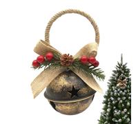 Bell Christmas Tree Decorations Vintage Metal Pine Cone Bow Pedant