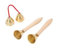 Bell Clangorous Clear Sound,this Two pair of two decorative cow bell is strong and durable,Aluminum Hanging Bell Ergonomic, these antique bells will not fade or deform, loud sound.Vintage Style Din