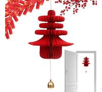 Bell Comb Decoration, Paper Bell | New Year Comb Paper Ornament | Chinese Year of the Snake, New Year Festive Decoration Supplies for Lovers, Friends, Birthday