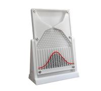 Bell Curve Probability Board, Statistical Law Experiment Tool for Physics Laboratory & Random Distribution Learning Equipment White + Curves