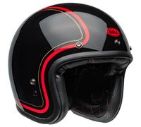 Bell Custom 500 Chief Jet Helmet, black-red, size S