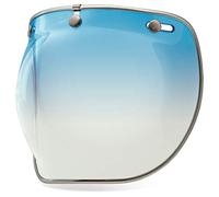 Bell Custom 500 3-Snap Bubble Deluxe Helmet Sield / Visor - Ice Blue Gradient