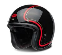 Bell Custom 500 Chief Jet Helmet, black-red, size XL