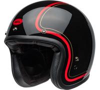 Bell Custom 500 Chief Jet Helmet, black-red, size XL for Men