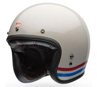 BELL CUSTOM 500 Stripes jet helmet white size S