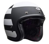 Bell Custom 500 Parlor Motorcycle Helmet MATTE BLACK WHITE 2024 ECE