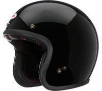 Bell Custom 500 Solid ECE Helmet, Inspired by 1954 Design, Oval Low-Profile Fit, Throwback Style, Color: Black, Size: L
