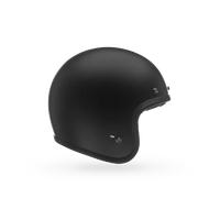 Bell Custom 500 Solid ECE - Motorcycle Helmet ECE 22.06 Certified - Vintage Helmet - Fiberglass Helmet with IONIC+ Padding - Fiberglass Shell - Matte Black, Size: S