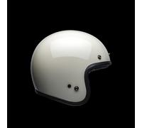 Bell Custom 500 Solid ECE 22.06 Open Face Moto Motorcycle Helmet Vintage White