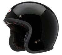 Bell Custom 500 Solid ECE Helmet, Inspired by 1954 Design, Oval Low-Profile Fit, Throwback Style, Color: Black, Size: L