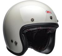 Bell Custom 500 Solid ECE Helmet, Inspired by 1954 Design, Oval Low-Profile Fit, Vintage Throwback Style, Color: Vintage White, Size: 2X
