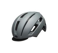 Bell Daily LED Mips Ce Bike Helmet With 20-Lumen Rear Light, Rechargeable Via Micro-USB, Mips Evolve Ergo Fit, Soft Brim, No-Twist Tri-Glides, Color: Grey, Size: M/L