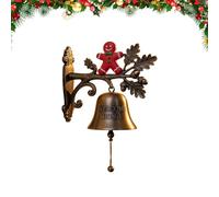 Bell for Door Opening - Christmas Welcome Doorbell with Chimes | Festive Wind Chime Decoration for Shop, Farmhouse, Kitchen, Garden, Holiday, Classroom, Entryway, Church, Hotel Use