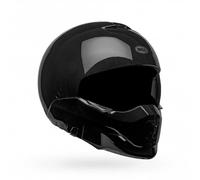 Bell Full Open Face With Removable Chin Bar Helmet - BROOZER SOLID - Black