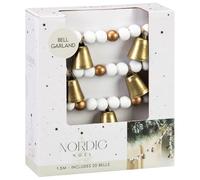 Bell Garland - This Bell Garland Makes an Amazing Addition to Your Christmas Decorations - Perfect for Hanging Over Your Christmas Tree Or Mantlepiece - Size: 1.5m