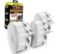 Bell+ Howell Alien Draft Seal Insulation Tape 49 Feet Transparent Silicone Weather Stripping Door Strip and Under Door Draft Stopper