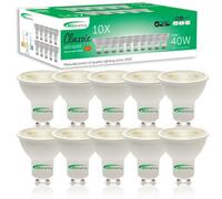 Bell Lighting 10 Pack Dimmable Gu10 Led Bulbs 4.4W 350Lm , Natural White 4000K , Energy Saving 40W Equivalent Spotlight