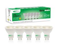 BELL Lighting Dimmable GU10 LED Bulbs 4.4W 350lm | Warm White 2700K | 38° Spotlight | Size: Pack of 5 BELL Lighting Warm White Pack of 5