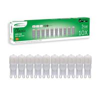 BELL Lighting G9 LED Bulbs 10 Pack | Warm White 2700K | 170 Lumen 2 Watts | Energy Saving G9 LED Bulbs | 25W Lamp Equivalent| Non-Dimmable