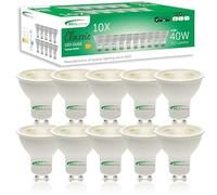 BELL Lighting GU10 Dimmable LED Bulb 10 Pack | Daylight White - 6000K | 350 Lumen 4.4W | Energy Saving GU10 LED Light Bulbs | 50W Lamp Equivalent | 38° Wide Beam