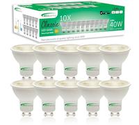 BELL Lighting GU10 LED Bulb 10 Pack | Natural White 4000K | 350 Lumen 4.4 Watts | Energy Saving GU10 LED Light Bulbs | 40W Lamp Equivalent | 38° Wide Beam | Non-Dimmable