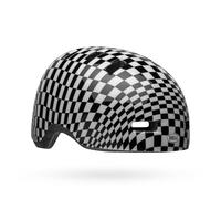 Bell Lil Ripper Checkers Ce Kids Helmet, Compact Shell, Adjustable Fit, No-Pinch Buckle, Fun Graphics, Safe & Stylish for Young Riders, Color: Black/White, Size: UT