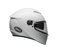Bell Lithium Mips Solid ECE Helmet, Aerodynamic Design, Removable Liner, Clickrelease V2 Shield, Adjustable Airflow, Comms Compatible, DOT & ECE 22.06 Certified, Color: White, Size: M