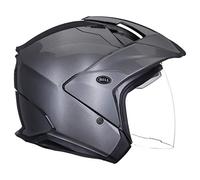 Bell Mag-9 Unisex-Adult Open face Street Helmet (Solid Titanium, X-Large) (D. O. T. -Certified)