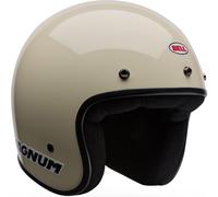 Bell Magnum Solid ECE 22.06 Open Face Motorcycle Motorbike Helmet Vintage White