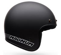 Bell Magnum Solid Matte Black Open Face Classic Old Skool Motorcycle Helmet