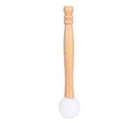 Bell Mallet Glockenspiel Sticks, Rubber Xylophone Percussion Crystal Singing Bowl Wood Mallet Stick Rubber O-rings for Playing Crystal Singing Bowl 21.8cm / 8.6in Long
