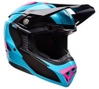 Bell Moto-10 Spherical Fluid, motocross helmet S Black/Turquoise/Pink