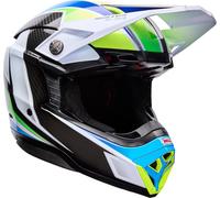 Bell Moto-10 Spherical Grid Motocross Helmet, white/blue, size XXL (61/62)