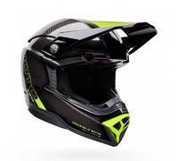 Bell Moto-10 SPHERICAL MX | Enduro Helmet STRIKE (Carbon/Grey/Fluo Yellow)