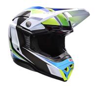 Off-Road Helmet Bell Moto-10 Spherical Grid White/Blue