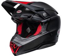 Bell Moto-10 Spherical Satin Gloss Motocross Helmet, black-red, size S for Men