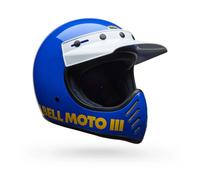 Bell Moto-3 Classic, motocross helmet L Blue/Yellow