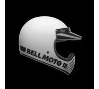 Bell Moto-3 Classic White motocross helmet white size S