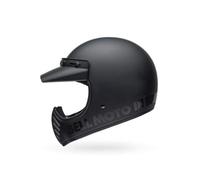 Bell Moto-3 Classic ECE Helmet, Sporty Retro Design, Trailblazer in Helmet World, Matte Black, Size: L