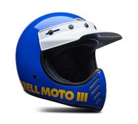 Bell Moto-3 Classic, motocross helmet L Blue/Yellow