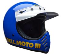 Bell Moto-3 Classic, motocross helmet L Blue/Yellow