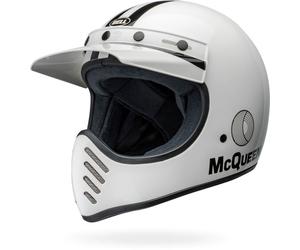 Bell Moto-3 Steve McQueen, motocross helmet S White/Black