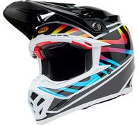 Bell Moto-9S Flex Drift, motocross helmet S Black/White/Light Blue/Purple/Yellow